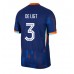 Maillot de foot Pays-Bas Matthijs de Ligt #3 Extérieur vêtements Europe 2024 Manches Courtes